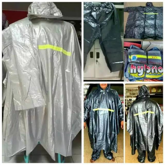 Jas Hujan Poncho Lengan Celana Hybrid Dolphin 672 / Ponco + Celana Murah Jumbo Tebal Terlaris Laris