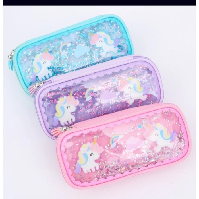 

Kotak Pensil Glitter Air / Kotak Pensil Sequin Liquid Unicorn Flamingo promo