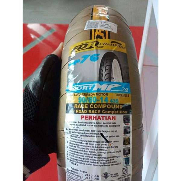 Ban FDR MP76 90/80-14 Softcompound Tubeles