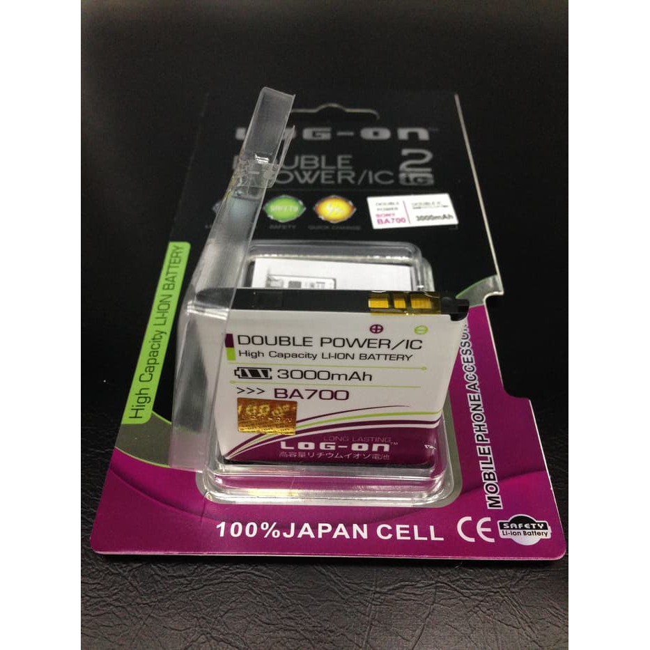 [termurah] Baterai Log On Dobel Power Ba700 Sony Xperia Neo Ray 3000mah