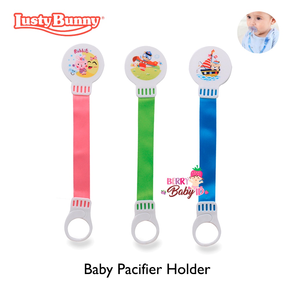 Lusty Bunny Pacifier Holder Tali Gantungan Empeng Bayi ADT1003 Berry Mart