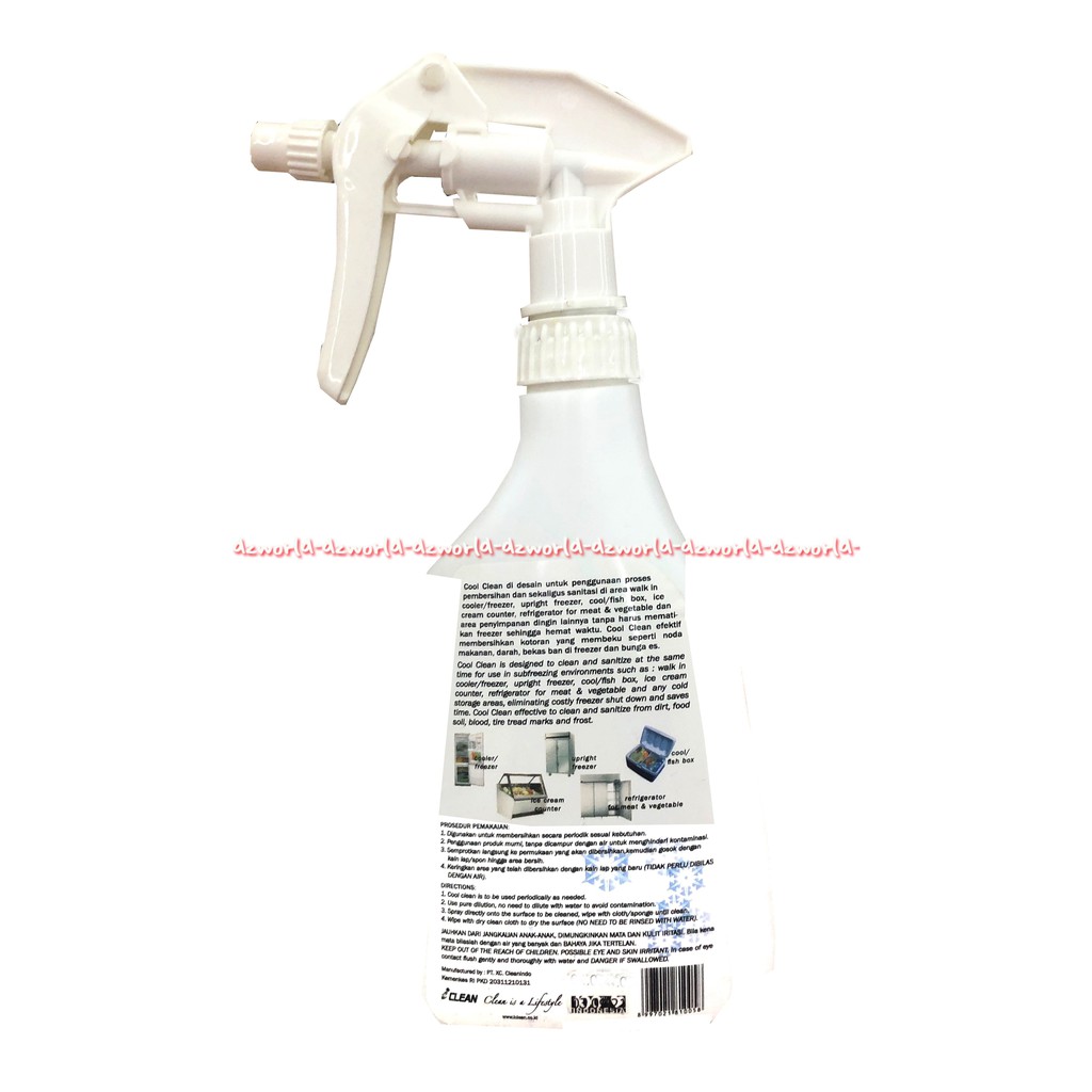 Cool Clean Cooler 500ml Freezer Cleaner &amp; Sanitizer Cairan Pembersih 500 ml Penghilang Bau Kulkas Coolcelan