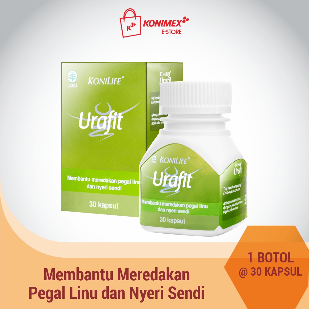 Konilife Urafit Food Supplement Botol 30 Alami Bebas Asam Urat, Halal