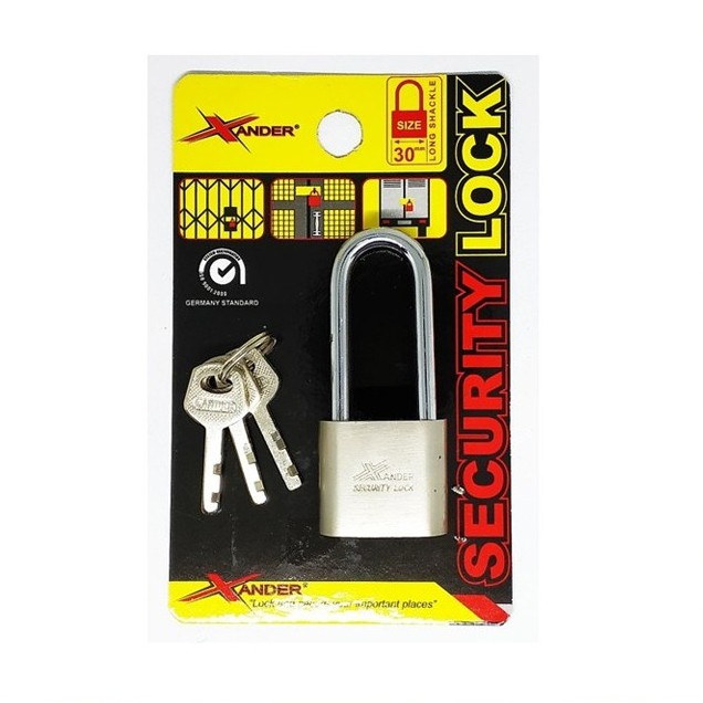 Gembok 30mm Panjang - Xander Security Lock 3 Key