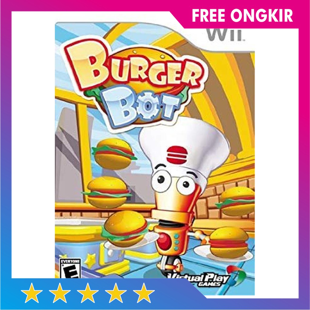 Ready Game Kaset Nintendo Wii Burger Bot Berkualitas Shopee Indonesia - satisfashion roblox