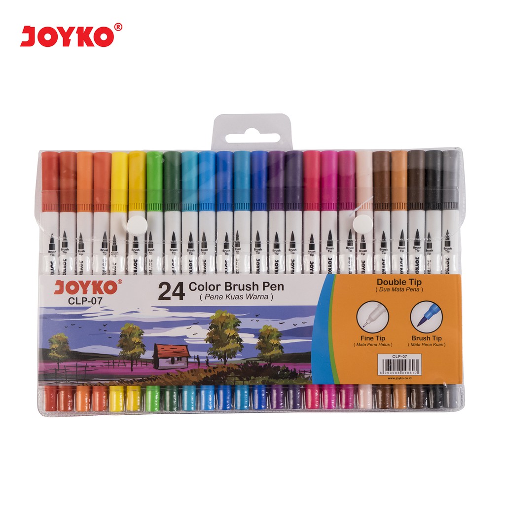 

JOYKO DUAL BRUSH PEN 24 Color ( CLP-07 )