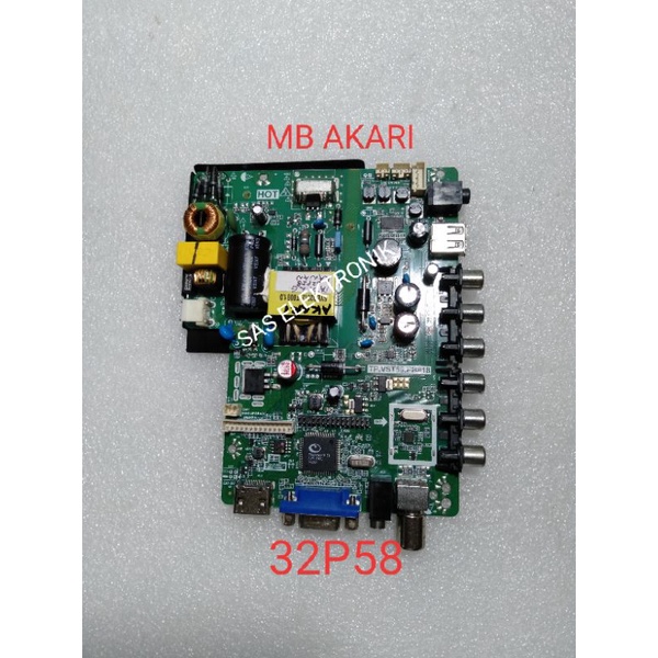 MB MOTHERBOARD MAINBOARD MESIN TV LED AKARI LE-32P58 LE32P58 LE-32P 58