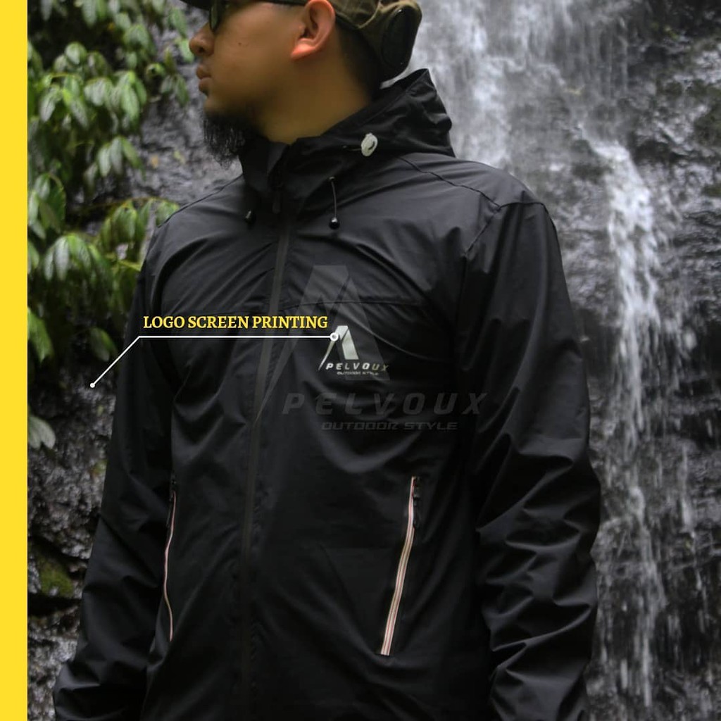 Thomgear Pelvoux Norris Rain Jacket Waterproof Windproof Jaket Tahan Air Norris Thomgear