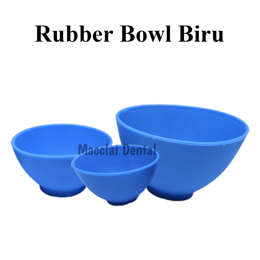 DENTAL RUBBER BOWL ALGINATE SIZE S M L MANGKOK ADUK ALGINATE GIPS STONE