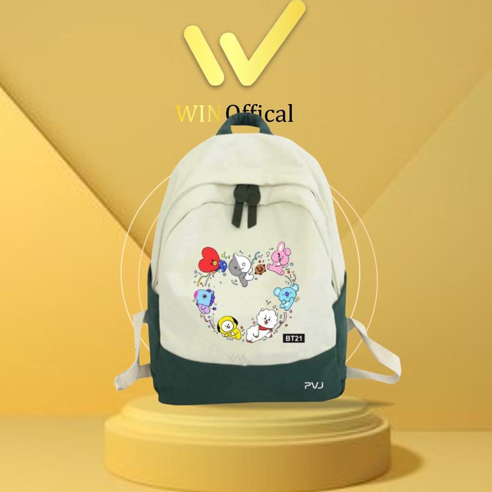 uq✲Laris⁎➥ Tas Ransel Anak Perempuan Style Korea BT21 Tas Sekolah BTS Fashion Kids Backpack Original