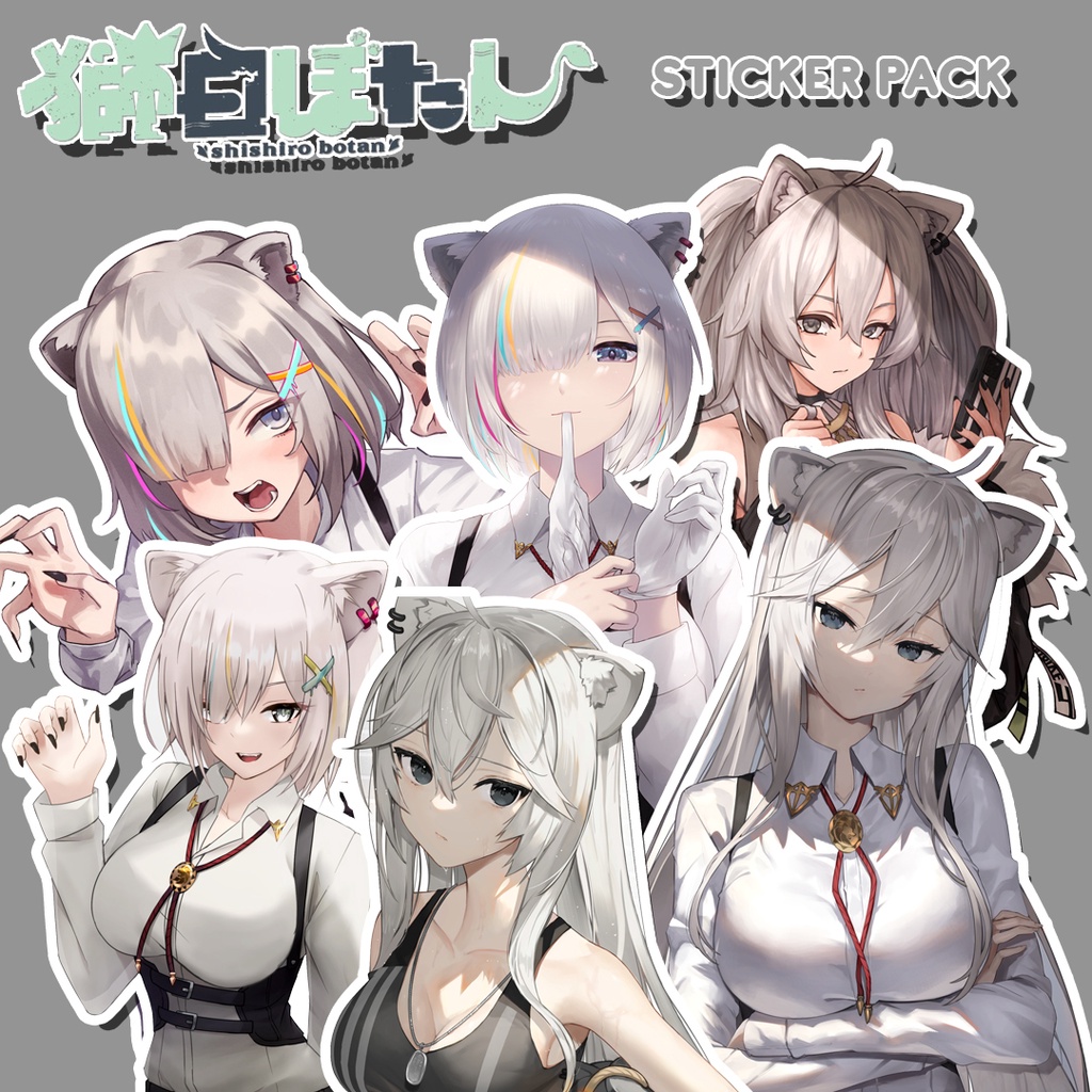 

Sticker Pack Botan Shishiro Hololive Vtuber / Stiker Pack Anime