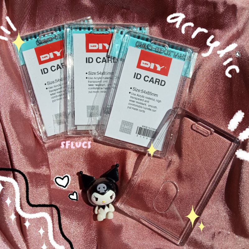 [READY] acrylic id card akrilik toploader acrylic photocard holder id card kajea NCT BTS TREASURE