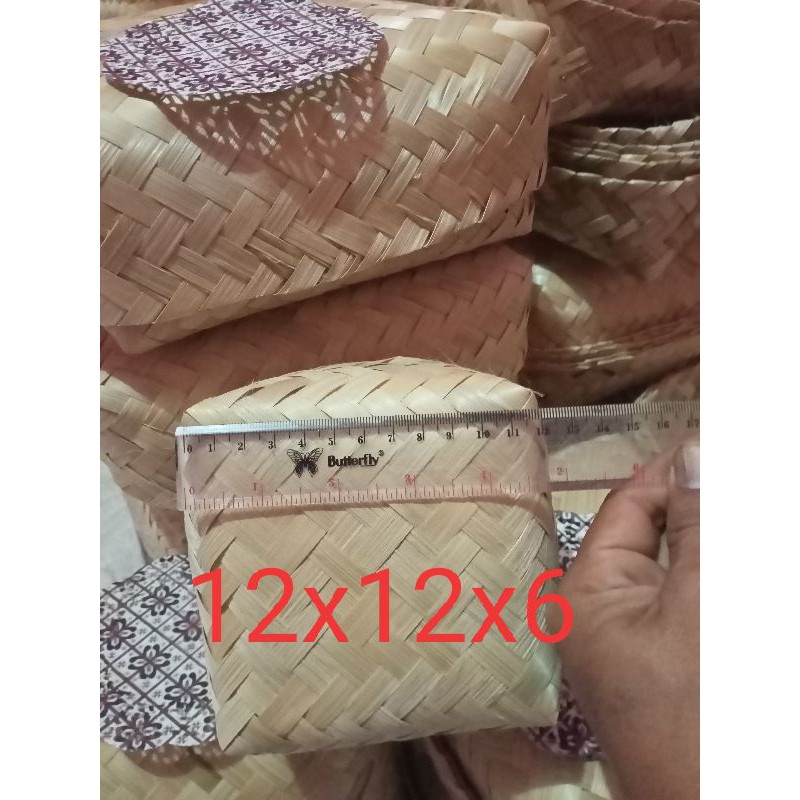 besek Uk12x12_anyaman bambu