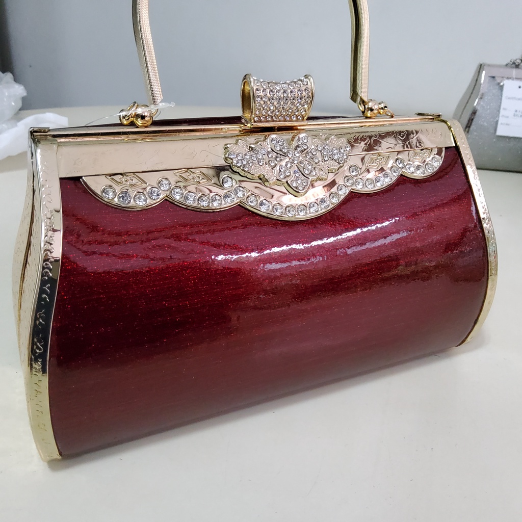 Tas Pesta Farnell Kondangan Clutch Import Cantik BESAR Kilap Glitter 2854 / 2861