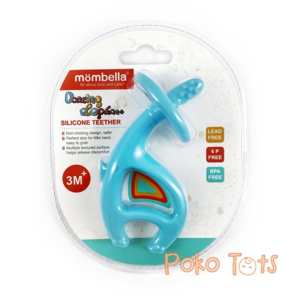 Mombella Dancing Elephant Teether Gigitan Bayi Silicone