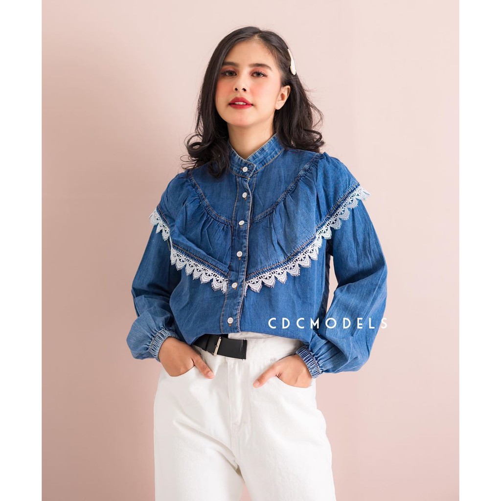 PRICELIA* Zara Blouse Denim '