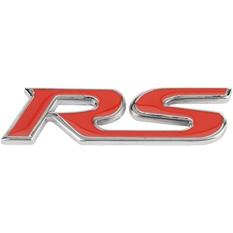 Logo Emblem Rs 3D Merah Mobil Honda Bahan Logam Besi Chrome Civic Jazz City Mobilio