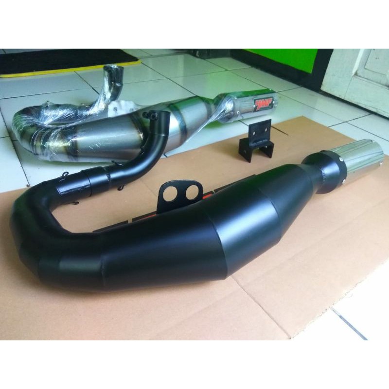 Knalpot vespa Ymf performance J-EL 150cc-177cc vactory and Black
