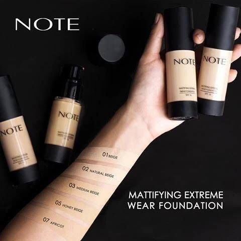 NOTE Cosmetics Mattifying Extreme Wear Foundation