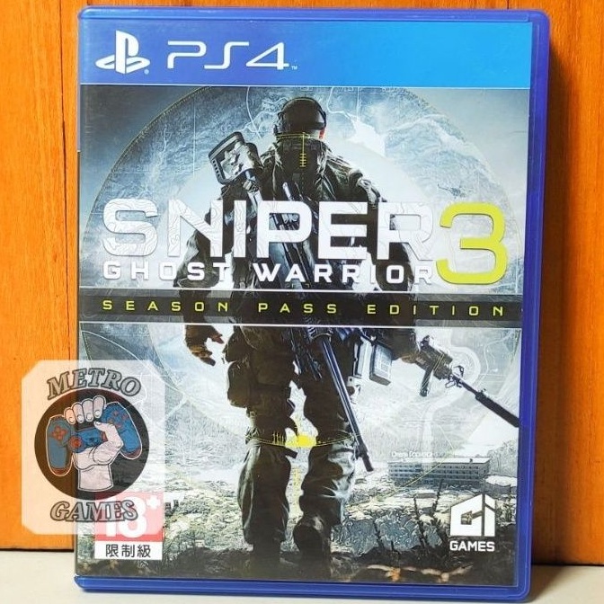 Sniper Ghost Warrior 3 PS4 Kaset Sniper Ghost Warriors III Playstation PS 4 5 CD BD Game Games Sniper tembak tembakan ps4 ps5 season pass edition cod call of duty sniper contracts contract elite 3 4 5 reg 3 region asia