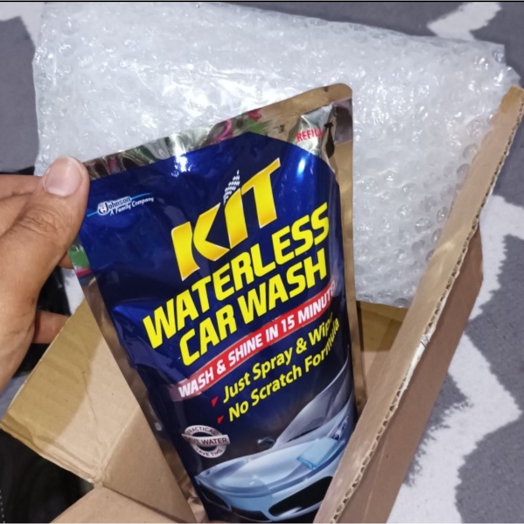 KIT WATERLESS CAR BIKE WASH POUCH ISI ULANG 500mL