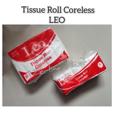 Tissue Gulung Roll Coreless LEO (Tanpa Tulang 2ply)