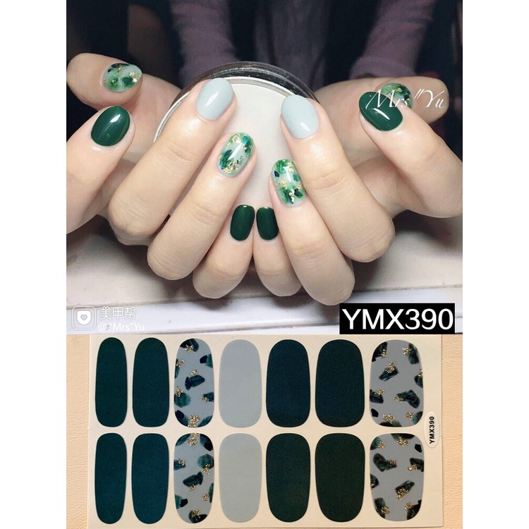 Stiker Kuku Motif Kartun Graffiti Leopard Gaya Korea Untuk Nail Art