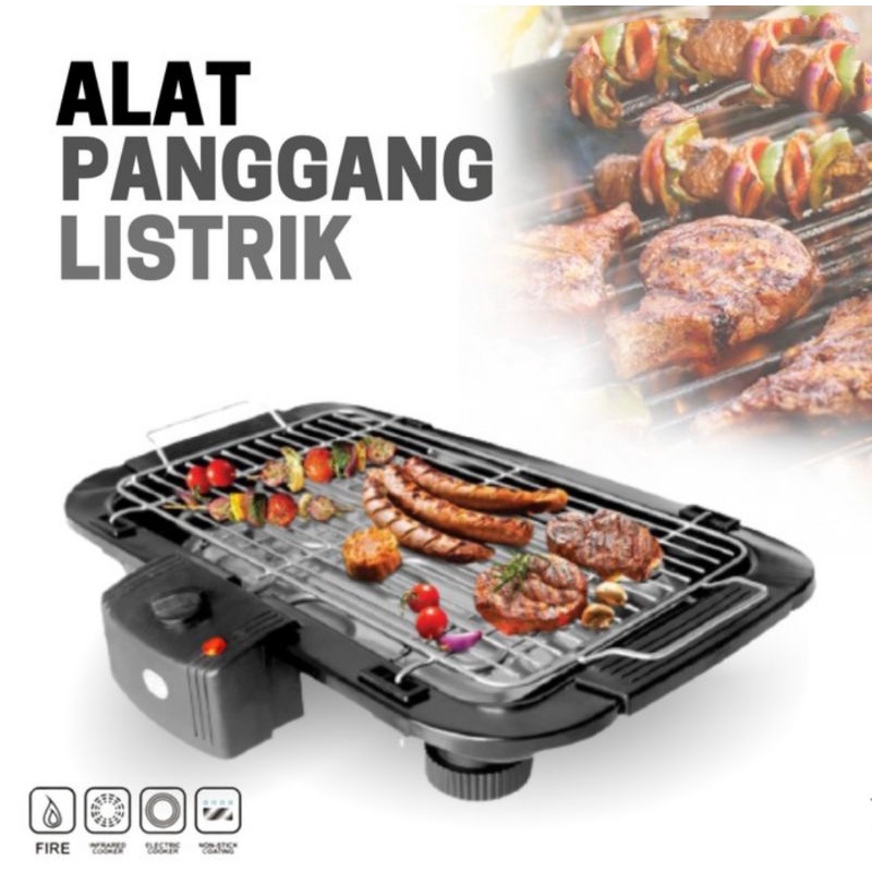 Panggangan elektrik bbq grill pemanggang sate sosis ikan ayam listrik