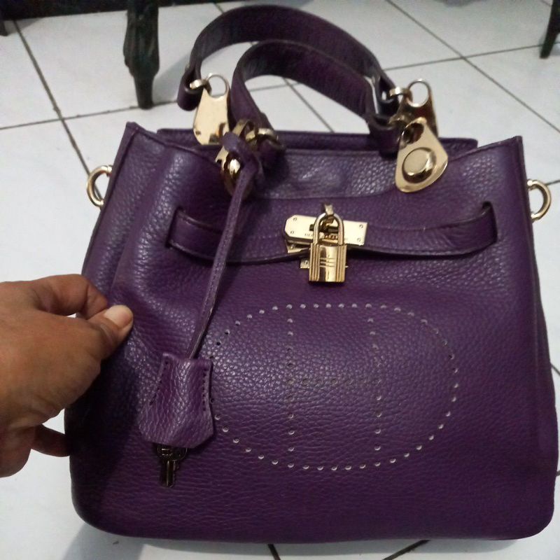 tas hermes paris kulit asli preloved