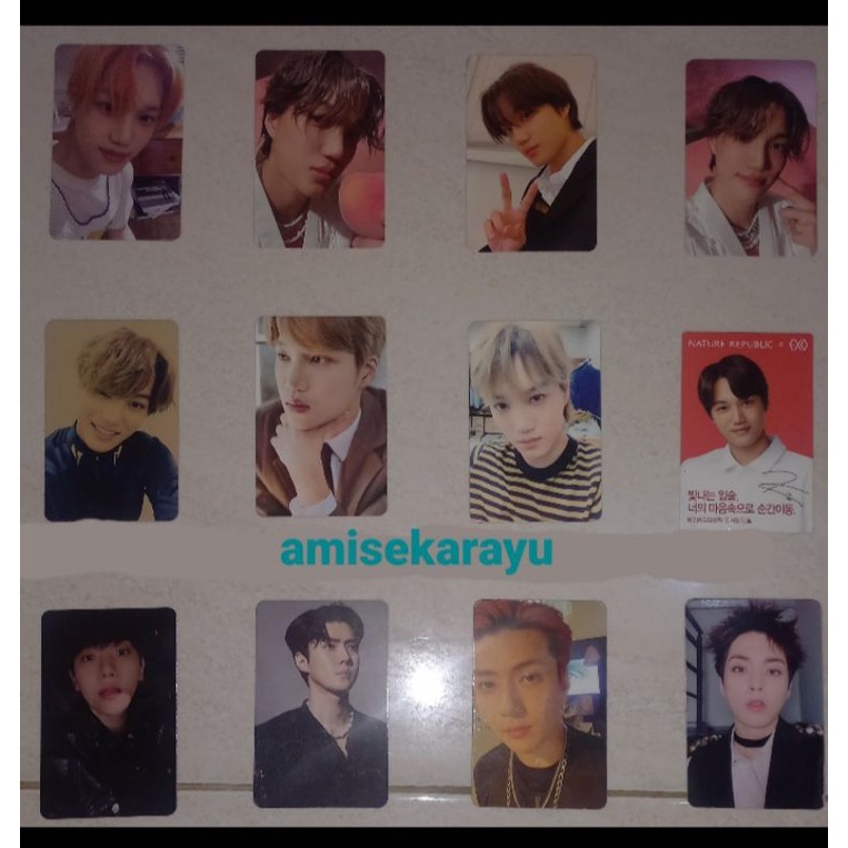 OFFICIAL EXO KAI PC/ PEACHES MECIMA / PHOTOCARD DFTF / Mmmh /SG 2020 / SuperM *BACA DESKRIPSI*