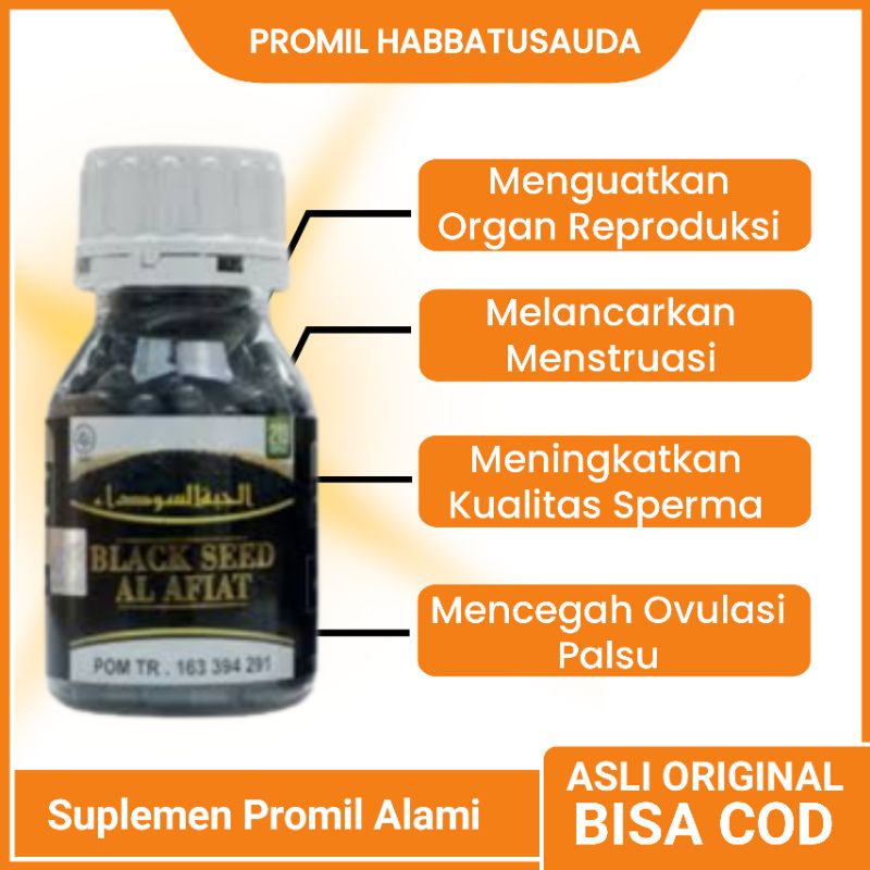 TERLARIS Promil Habbatussauda Habatussauda Habatusauda Habbatusauda Kapsul Promil Nabawi Oil PROMIL 
