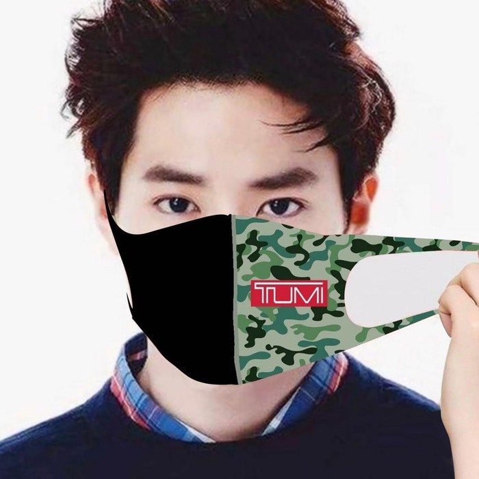 Masker Tumi Black IMPORT | Unisex | PREMIUM | Branded | Elegant