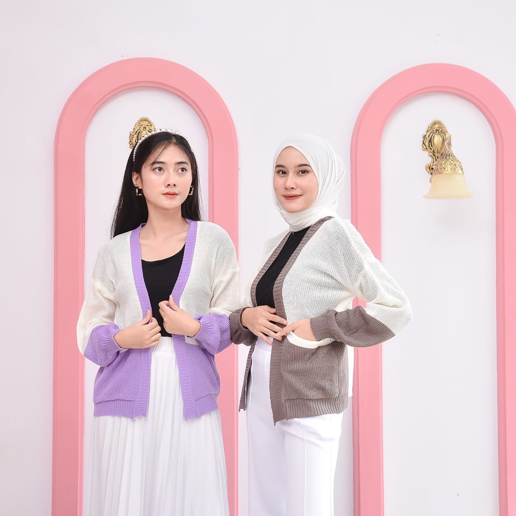 Kardigna Rajut Wanita /Kardigan Rajut /Kardigan Rajut Kancing/Kardigan Rajut Saku/Kardigan Termurah