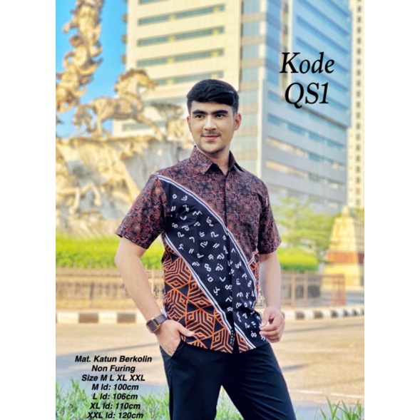 BATIK KODE ABDI 1 & ABDI 2 | LONTARA | Kemeja Batik Pria By BATIK LANANG - Batik Khas Makassar