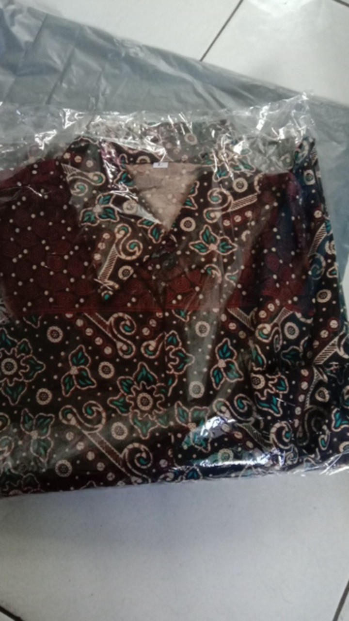 Hem Batik Pria Pendek Lawasan Sogan/pari Sulur/parang Black/merak Papua Ori