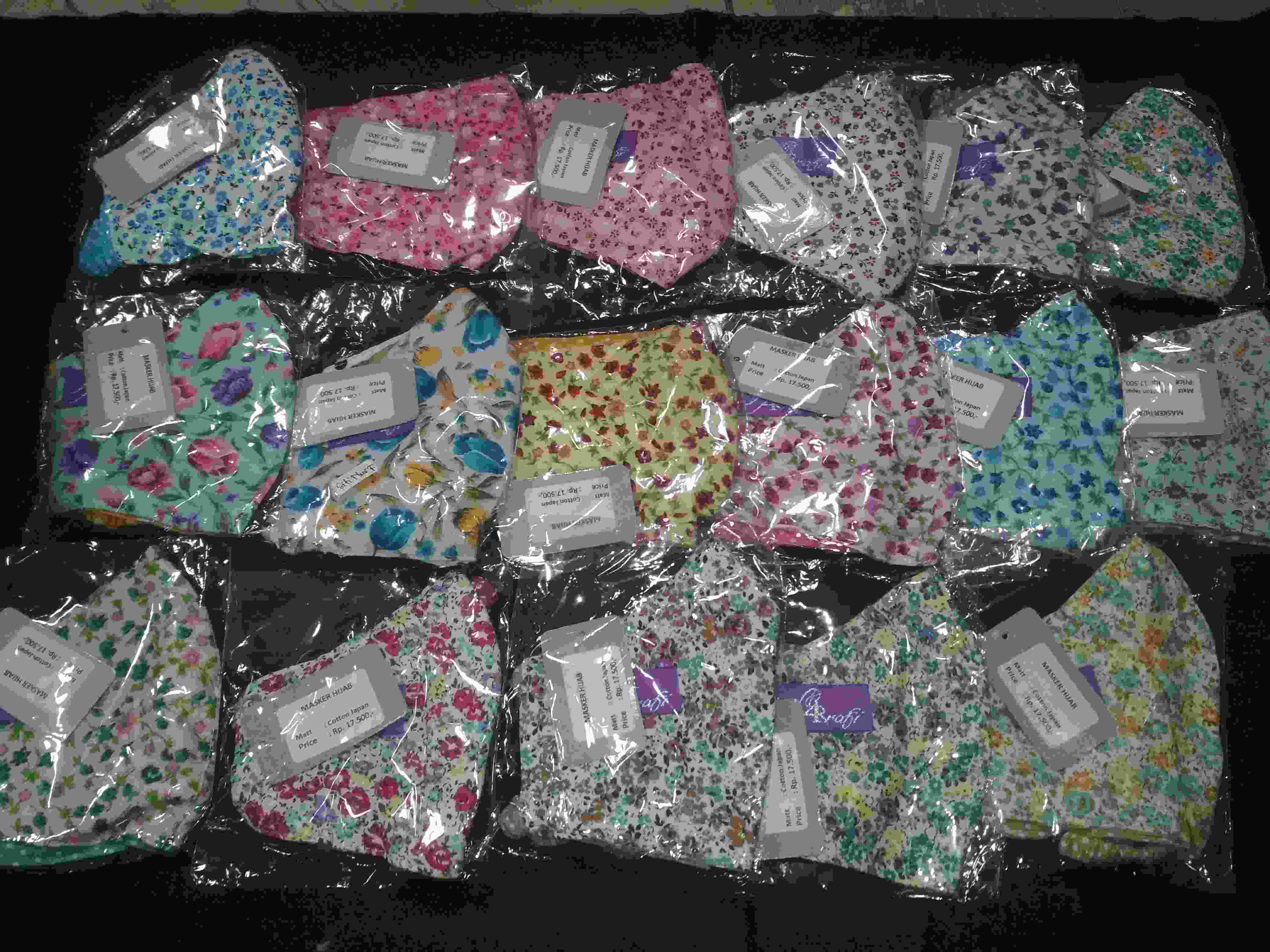 Masker Hijab | Masker Ar Rafi Motif A (anniha Collection)