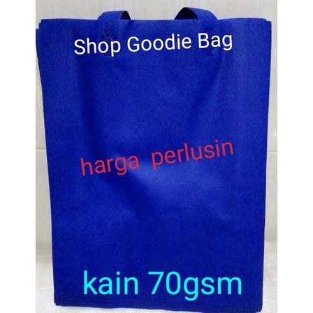 

NEW 1lsn (12pcs) PaHe (PAket HEmat) Goodie Bag Handle uk 30x40x8 kain70gsm - pink