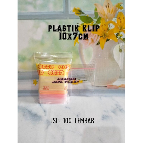 TERSEDIA HARGA GROSIR(100lembar) Plastik Klip 10x7cm Zipper / Plastik Klip Obat 10x7cm