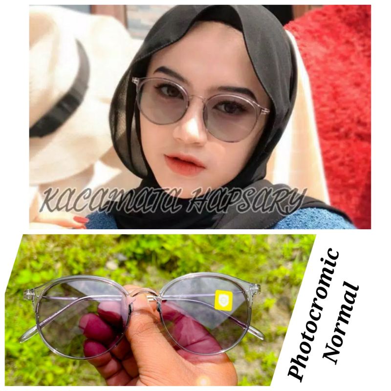 ( TERBARU ) FRAME KACAMATA WANITA OUVAL TREND 2125 LENSA PHOTOCROMIC ( NORMAL ) NO MINUS &amp; RADIASI