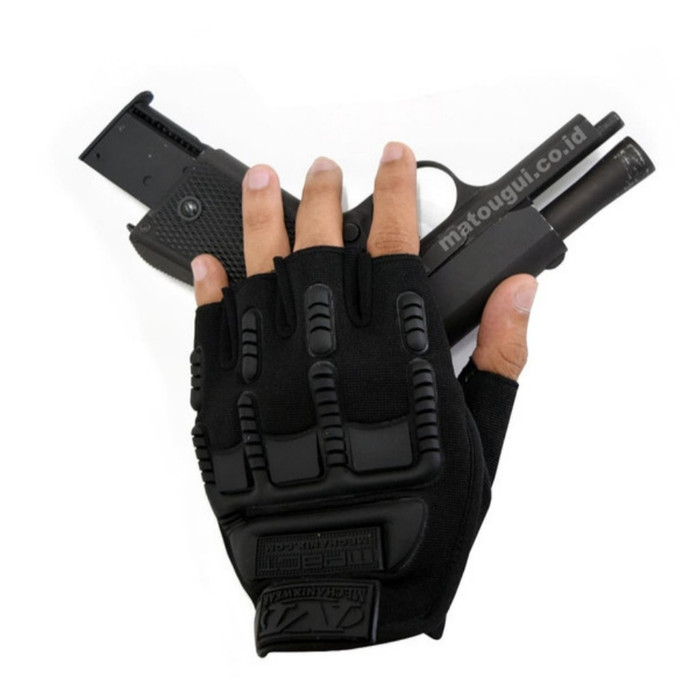 Sarung Tangan Tactical Motor/Hiking Mpact Half - Krem