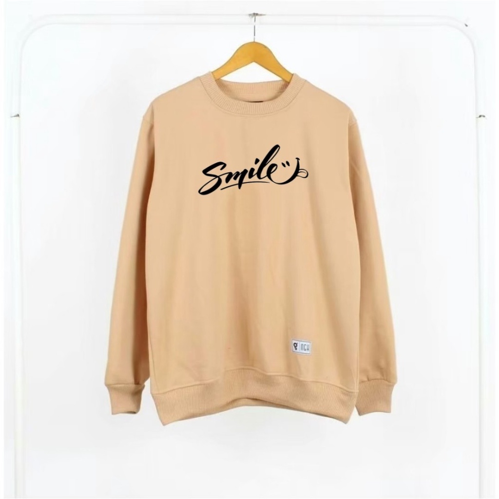 SLSL.STORE Sweater Oblong Pria Army Distro Premium Sweter Crewneck Ukuran Jumbo Jepang Cowok Motif Simple Keren Sweater Cruneck Unisex Original Bestseller  Cowo Cewek Sweatshirt Anak Muda