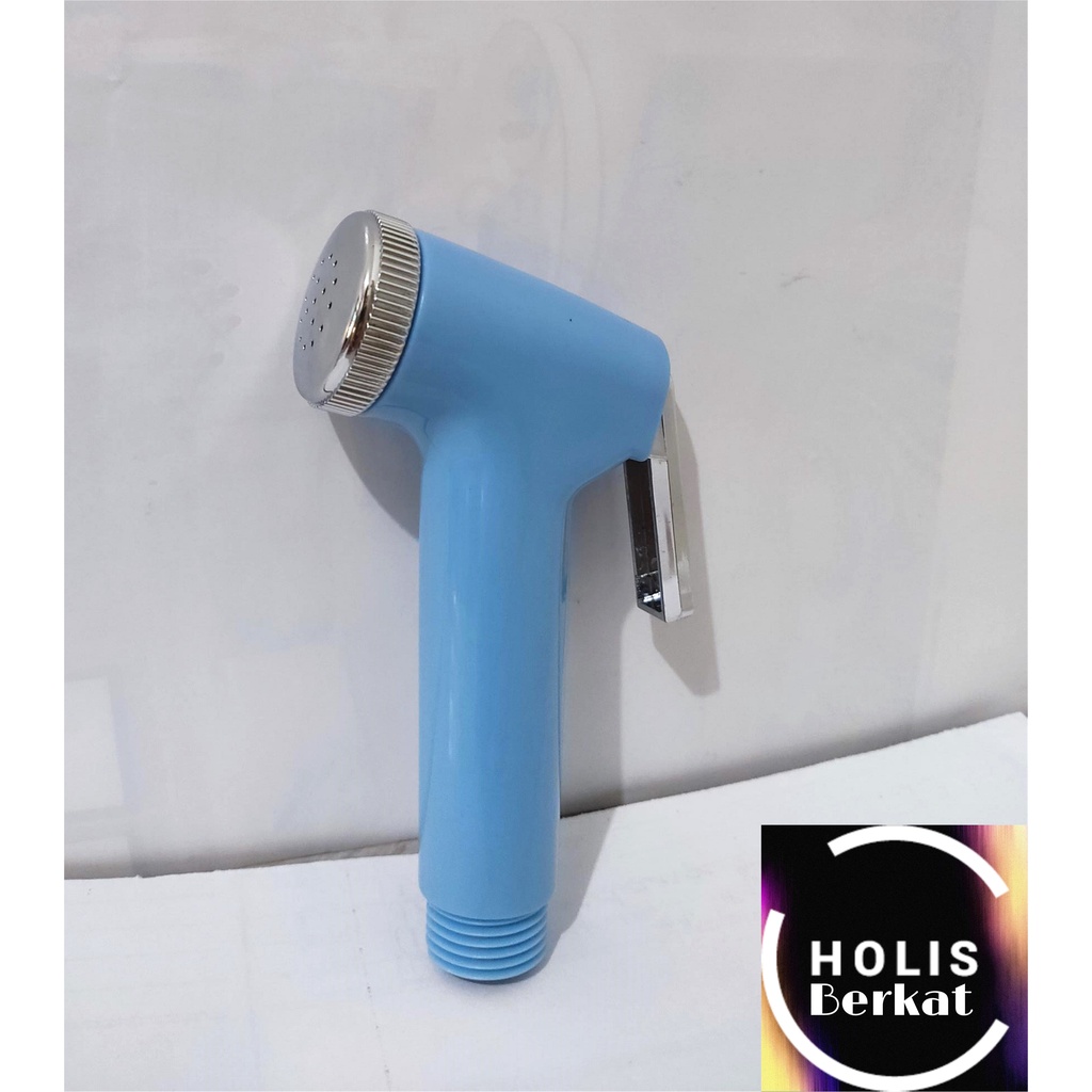 Kepala Jet Shower PVC / Head Shower Cebok Closet Toilet WC Blue / Biru