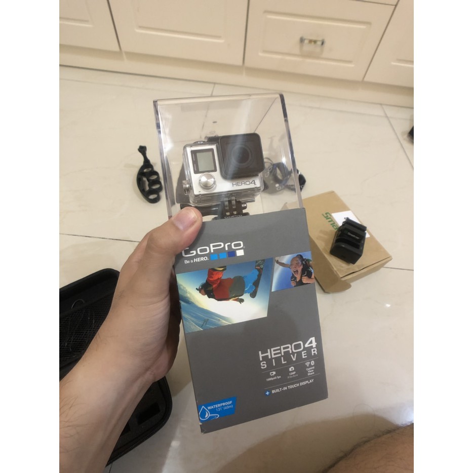 Gopro hero 4 silver bekas mulus berkualitas action camera