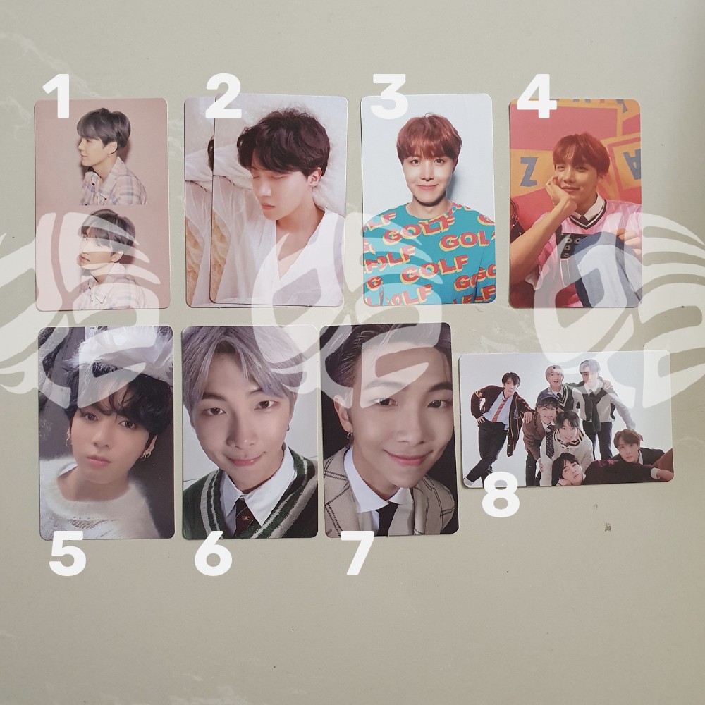 BTS TEAR HER PERSONA 7 ALBUM PHOTOCARD OFFICIAL J-HOPE SUGA RM JUNGKOOK GROUP