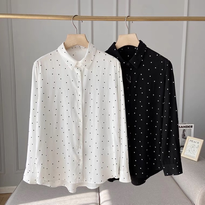 Kemeja Cewek Fashion Casual Modern Terlaris Bermotif Termurah A3O6 Polos Kekinian Jumbo Bermerek Wan