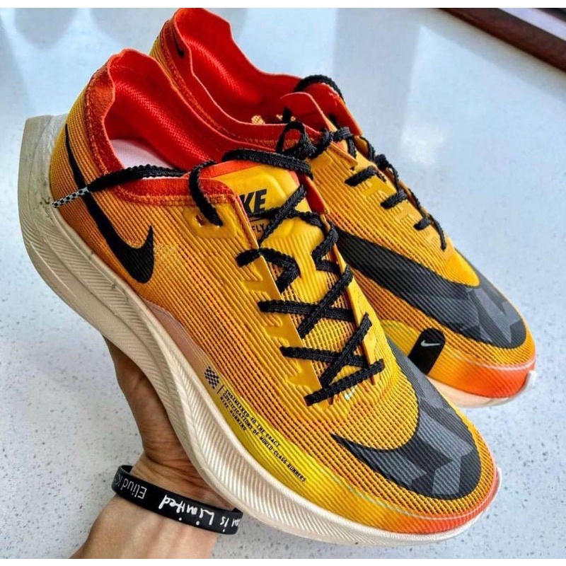 NIKE VAPORFLY 2 CRIMSON ORANGE YELLOW