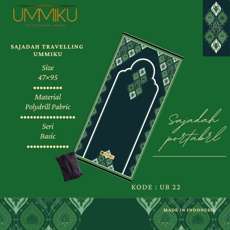 SAJADAH TRAVEL UMMIKU | sajadah traveling lipat kekinian