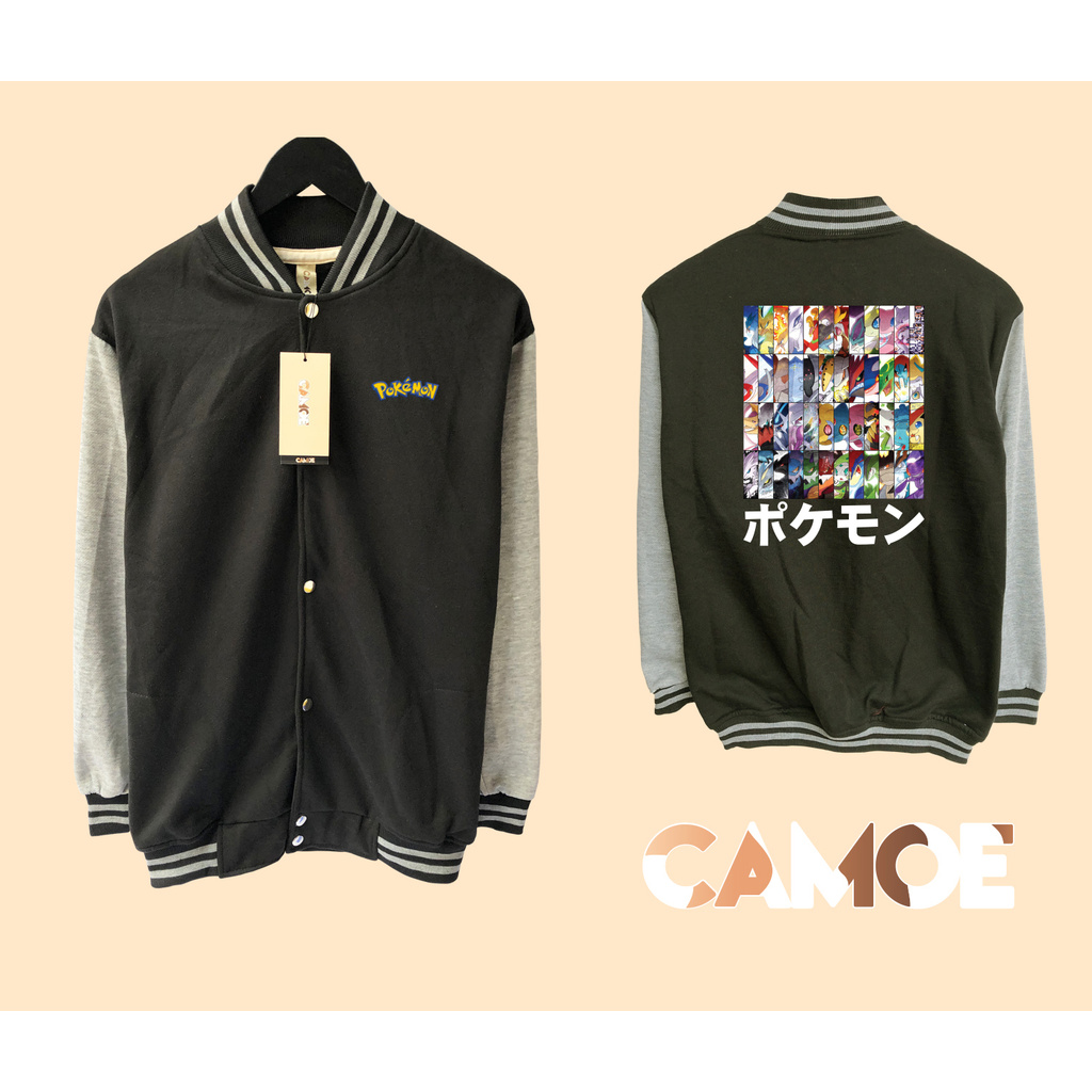 Jaket Baseball Varsity Pokemon All Legendary Japan