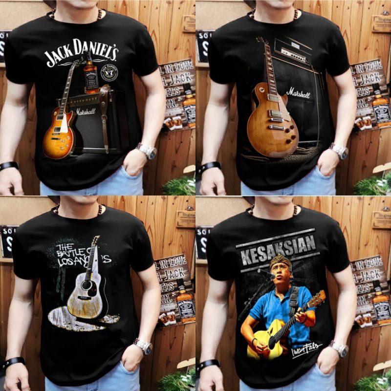 Shalch trendy Kaos distro jackdaniel Gitar