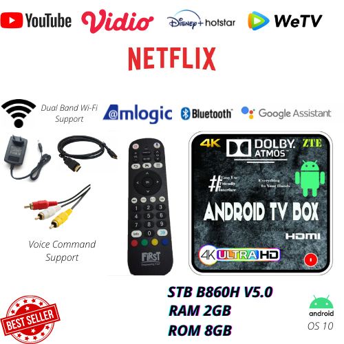 STB ANDROID ZTE B860H V5.0 SIAP PAKAI (OPEN ALL CHANNEL +500 CHANNEL)